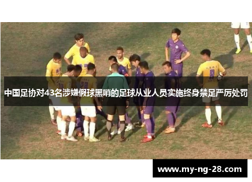 中国足协对43名涉嫌假球黑哨的足球从业人员实施终身禁足严厉处罚